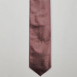 Ben Silver Cravate Red Silver Silk Tie